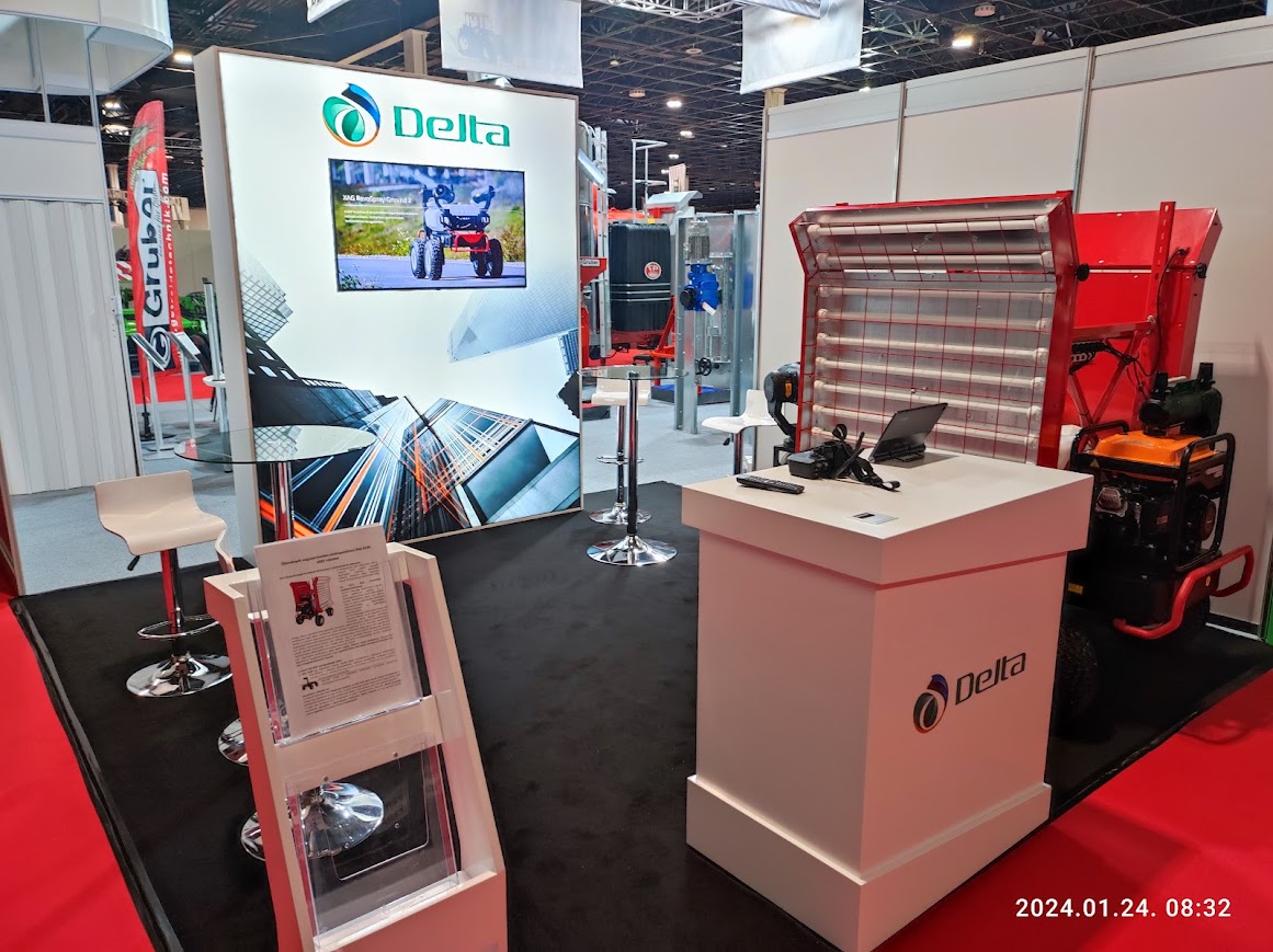 Robot traktoros felszereléssel